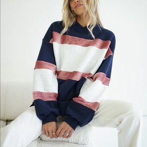 Yellow the Label DALTON RETRO VELOUR SWEATSHIRT